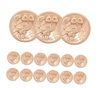 Gadpiparty 20Pcs Decorative Owl Pattern Metal Buttons for Sewing Sturdy Buttons for Cardigans Coats and Crafts Cute Round Design for DIY Projects