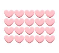 Gadpiparty 20pcs Heart Shape Design Plastic Clips Photo Clips Sealing Clamps for Organizing Notes and Files Cute Pink for Office and School Use