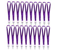 Gadpiparty 20pcs Id Badge Lanyards with Reliable Metal Lobster Clasps Flat Lightweight Neck Straps for Teachers Office Exhibitions and Cruise Ship Events Easy Quick Release and Comfortable