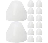 Gadpiparty 20pcs Non-Stick PE Pen Bushing for CA Pen Turning Insulation Gaskets Reusable Turning Supplies White Bushing Kit for Woodworking
