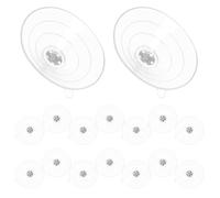 Gadpiparty 20pcs PVC Suction Cups with M5 Threaded Screws 9mm X 63mm, Plastic Suction Pads with Nut for Window Glass Hanging, Household and Kitchen Storage Hooks