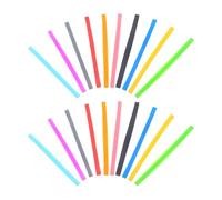 Gadpiparty 20pcs Scrapbook Journal Elastic Band Accessory Silicone Stretchy Elastic Band Reliable Convenient to Use Creative Decorative Simple Design for Daily Planner