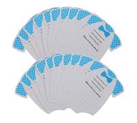 Gadpiparty 20pcs Shower Prediction Advice Cards for Newborn Photography Props Meaningful Cards for Boys Girls Adorable Clothes-Shaped Design for Capturing Memories