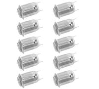Gadpiparty 20pcs Stainless Steel Self-locking round Push Button Switch 12mm, Wear-resistant Vehicle Control Switch for Automotive and Industrial Applications, Easy Installation Replacement