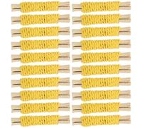Gadpiparty 20pcs Sweet Bamboo Chew for Hamsters and House Rabbits, Natural Pet Snacks to Sharpen and Clean Teeth, Reduce Boredom with Rotating Ladder Design