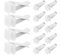 Gadpiparty 20pcs White Plastic Square Head Vent Clips for Air Freshener, Easy to Install Car Accessories Suitable for Home and Office Use