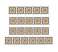Gadpiparty 21 Pcs Self-Adhesive PVC Tile Stickers High Durability, Waterproof and Non-Slip Floor Stickers, Elegant Diagonal Design for Bedrooms and Tv Backgrounds