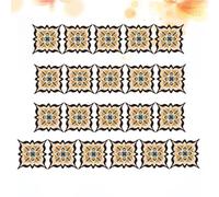 Gadpiparty 21 Pcs Waterproof Self-Adhesive PVC Floor Stickers with Elegant Diagonal Tile Design, Thickened Non-Slip Surface for Bathroom and Bedrooms Decoration