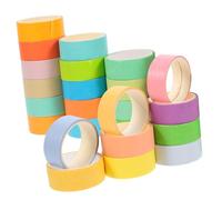 Gadpiparty 24 Rolls Solid Color DIY Washi Tape for Scrapbooking Journaling Packing Crafts Macaroon Style Adhesive Tapes for Decoration Personal Projects
