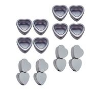 Gadpiparty 24Pcs Heart Shaped Empty Tinplate Storage Boxes Durable Containers for Candy Tea and Jewelry Wear Resistant Design for Organizing for Weddings and Celebrations