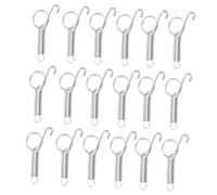 Gadpiparty 24pcs Metal Finger Spring Latch Hooks for Small Animal Cage Doors Weather-resistant Locking Hooks for Rabbit Bird Dog Cat Pigeon Cages Compact Design for Secure Pet Enclosures