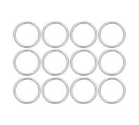 Gadpiparty 24pcs Metal O Ring Welded: 5mm Stainless Steel Round Loop for Crafts - Smooth Hanging Ring Metal Connecting Circles for Hanging Plant Basket