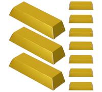 Gadpiparty 24pcs Pirate Themed Candy Packaging Boxes Foldable Paper Gold Brick Shape Chocolate Boxes Practical and Versatile for Birthdays and Festive Celebrations