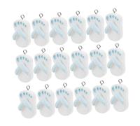 Gadpiparty 24pcs Resin Slipper Key Chain Charms Lightweight Durable Bag Pendant for Purse Backpack Handbag Decoration DIY Jewelry Accessories