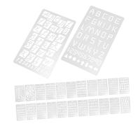 Gadpiparty 24Pcs Reusable Letter Number Stencils Multi Function Painting Templates for DIY Crafts Wall Art Journaling Safe Durable Material Easy to Use for Hand Account Decoration and Spray