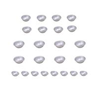 Gadpiparty 24pcs Semicircular Bath Mould Set DIY Bathing Tool for Crafting 3D Hemispherical Shape Mould for Homemade Bath Salts