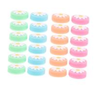 Gadpiparty 24pcs Silicone Analog Stick Covers Thumb Grip Caps Replacement for Controller Ergonomic Anti-slip Joystick Caps with Flower Design for Comfortable Handling and Enhanced Precision