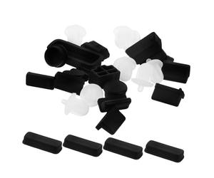 Gadpiparty 24pcs USB Dust Plug Cover Motherboard Cover Silicone Recyclable Interface Protector for Computer and DIY Desktop Computers Random Color