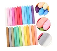 Gadpiparty 24pcs Washable Colored Chalk Set Multi Function Drawing Chalk for Blackboard Outdoor Use Dust Comfortable Grip for Hands for Classroom Playground Activities