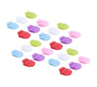Gadpiparty 24pcs Wine Charms Cup Identifiers Reusable Lightweight Silicone Tongue Shaped Chic Colorful Drink Markers for Wine Party Decoration Random Color