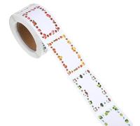 Gadpiparty 250pcs Fruit Border Adhesive Name Labels for Daycare, School Supplies, and Bottle Marking - Unisex Clothing Stickers Self-Adhesive, Non-Glossy Finish