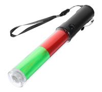 Gadpiparty 26cm Led Traffic Control Glow Stick with Hook, Red Green Flashing Warning Light, Concert and Party Cheering Stick for Outdoor Safety and Crowd Guidance