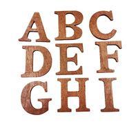 Gadpiparty 26pcs Alphabet Wooden Chips Educational Toy Creative Wall Decor Letters for Learning English