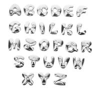 Gadpiparty 26Pcs English Letter Charms for DIY Jewelry Making Smooth Surface Craft Accessories for Necklaces Bracelets and Earring Decorations
