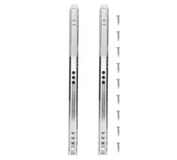 Gadpiparty 2pcs 17mm Wide Dual Direction Drawer Slides 246mm Cabinet Cupboard Furniture Slide Ball Bearing Rail Guide for Small Drawers