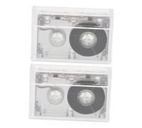 Gadpiparty 2pcs 60-minute Mini Blank Cassette Tapes for Interview Recorders Audio Tape Diy Decoration Portable Microcassette for Music Speech Recording