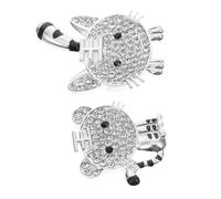 Gadpiparty 2pcs Alloy Tiger Charms for DIY Crafts Silver Phone Case Ornaments Unique Handmade Decorations for Keychains and Mobile Covers for Friends and Family
