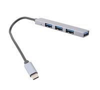 Gadpiparty 2pcs Alloy USB Hub Otg Phone Data Dock USB Type-c to Expansion Transfer Adapters for Multiple Port and C Docking Station