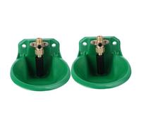 Gadpiparty 2pcs Automatic Copper Drinking Bowls for Sheep Leakproof Water Fountain Valve Farm Animal Waterer Suitable for Goats Poultry and Livestock