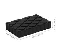 Gadpiparty 2pcs Black Rubber Trailer Stabilizer Jacks Pads Non-slip Wear-resistant Rv Leveling Jack Pads for Car Lift and Travel Trailer Support