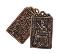 Gadpiparty 2pcs Chinese Year Dragon Amulet Key Chain Pendant Antique Style Auspicious Hanging Charm for Feng Shui Decoration Gift