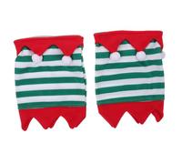 Gadpiparty 2pcs Christmas Horse Leg Wraps Lightweight Protective Striped Boots Dual-purpose Horse Leggings Gaiters for Holiday Costume Training Use