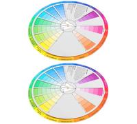 Gadpiparty 2pcs Color Wheel for Painting with Paper Material, Exceptional Durability, and Innovative Design Colour Mixing Guide for Art Class and Drawing