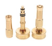 Gadpiparty 2pcs Copper Hose Nozzles Adjustable Water Spray Nozzle for Garden and Car Washing Connection Ergonomic Design Compact Lightweight Manual Control