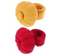 Gadpiparty 2pcs Corduroy Pin Cushion Snap Band Needle Holder for Sewing and Embroidery Portable Pumpkin Shape Pincushions for Cross Stitch and Handicraft Projects