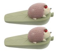 Gadpiparty 2pcs Cute Animal Door Stopper Pvc Hedgehog Door Wedge Decorative Wall Protector for Room and Office Floor