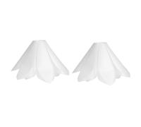 Gadpiparty 2pcs DIY Lily Lampshade Replacement Modern Style Light Shade Cover for Table Floor and Pendant Lamps Durable Material Easy to Install