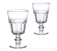Gadpiparty 2pcs Elegant European Style Glass Goblets 230ml Multi-Functional Design Stable Bottom for Wine, Ice Cream, Coffee and Dessert Serving