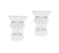 Gadpiparty 2pcs European Style Decorative Corbels Unique PU Ceiling Corbels for Home Decoration Wide Easy to Install Versatile for Weddings Bedrooms Offices and More