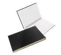 Gadpiparty 2pcs Financial Tracking Ledger with Vertical and Horizontal Grid Design for Efficient Bookkeeping Record Keeping Portable Personal Expense Tracker Notebook
