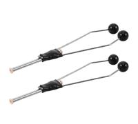 Gadpiparty 2pcs Fly Tying Bobbin Holders with Ceramic Guides, Lightweight and Wear-resistant Stainless Steel Threader Tools for Fly Fishing and Lure Making Accessories