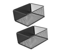 Gadpiparty 2pcs Fridge Organiser Magnetic Baskets Spice Rack Kitchen Storage for Garlic Vegetable Black