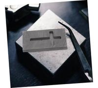 Gadpiparty 2pcs Graphite Ingot Mold Heart Shape Jewelry Melting Model for Volume Metal Casting Gold Silver Refining Crucible with Smooth Surface and Corrosion Resistance