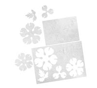 Gadpiparty 2pcs Heat Shrink Sheet Pre-Cut Peony Flower Design Semi Shrinky Plastic Sheets for Spring DIY Hairpins Jewelry Craft Projects