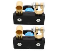 Gadpiparty 2pcs Heavy Duty Battery Disconnect Switch 12v 24v for Truck and Car, Copper and Plastic Construction with Manual Operation, Effortless Installation for Harsh Farm Conditions