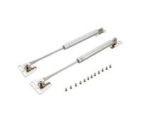 Gadpiparty 2pcs Heavy Duty Gas Struts Hydraulic Support Rods for Cabinets Cupboards Pneumatic Lift Supports with Satin Silver Finish and Full Stage Damper for Strong Door Opening